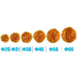 GloboStar® 78513 Artificial - Συνθετικό Τεχνητό Διακοσμητικό Φυτό Θάμνος Πυξάρι Πορτοκαλί - Κίτρινο Φ26cm - Image 3