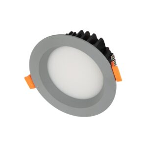 GLOBOSTAR® WATERA 60986 Χωνευτό Downlight Σποτ Panel LED 12W 1500lm 120° AC 220-240V Αδιάβροχο IP54 Ρυθμιζόμενο Λευκό CCT με Διακόπτη στο Σώμα 2700K/4500K/6000K Dimmable - Lumileds SMD Chip & TÜV SÜD Driver - Γκρι Ανθρακί Ματ - Μ10.8 x Π10.8 x Υ3.2cm / Q9cm - 3 Χρόνια Εγγύηση