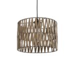 GLOBOSTAR® MARS 205-0054 Boho Κρεμαστό Φωτιστικό Οροφής με Ντουί 1 x E27 AC 220-240V IP20 - Μπεζ - M30 x Π30 x Υ24cm