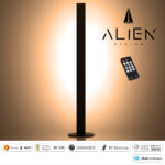 GloboStar® ALIEN-DIVA-BLACK-50-3 ALIEN Design DIVA Μοντέρνο Minimal Nordic Μεταλλικό Φωτιστικό Επιτραπέζιο - Πορτατίφ - Λαμπατέρ Μαύρο LED 8W 960lm με Ασύρματο Χειριστήριο RF & Dimmer IP20 Θερμό Λευκό 3000K Μ3 x Π1.6 x Υ50cm - Image 2