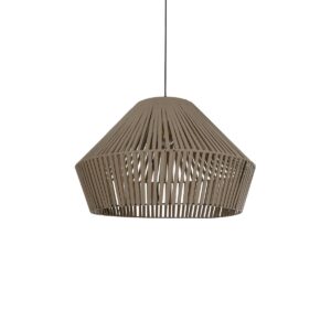 GLOBOSTAR® NUI 205-0068 Boho Κρεμαστό Φωτιστικό Οροφής με Ντουί 1 x E27 AC 220-240V IP20 - Μπεζ - M60 x Π60 x Υ41cm