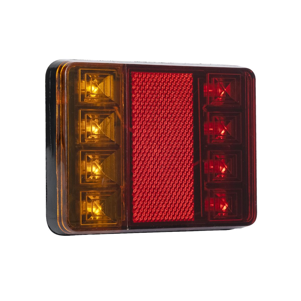 GloboStar® 79931 Ζευγάρι Universal Φανάρια για Τρέιλερ LED - DC 12V - Κόκκινο - Πορτοκαλί - Αδιάβροχα IP66 - Μ12 x Π9.5 x Υ2cm - 2 Χρόνια Εγγύηση - Image 2