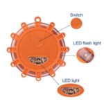 GloboStar® 79697 Φορητός Μαγνητικός Φάρος Οχημάτων - Ασφαλείας Έκτακτης Ανάγκης 2W 140lm με Φακό - Μπαταρίας 3xAAA (δεν Περιλαμβάνονται) Αδιάβροχος IP67 Κόκκινο - Ψυχρό Λευκό 6000K Φ10 x Υ3.5cm - Image 11