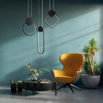 GloboStar® ILDI 61088 Κρεμαστό Φωτιστικό Οροφής Design LED CCT 12W 1440lm 300° AC 220-240V - Εναλλαγή Φωτισμού μέσω Διακόπτη On/Off All In One Ψυχρό 6000k+Φυσικό 4500k+Θερμό 2700k Μ10 x Π2.3 x Υ38cm - Μαύρο - Image 10