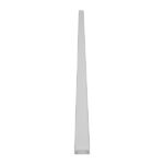 GloboStar® SURFACE-PROFILE 70809-1M Προφίλ Αλουμινίου - Βάση & Ψύκτρα Ταινίας LED με Λευκό Γαλακτερό Κάλυμμα - Επιφανειακή Χρήση - Πατητό Κάλυμμα - Ασημί - 1 Μέτρο - Μ100 x Π2.4 x Υ1.1cm