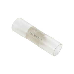 GloboStar® 70638 Σύνδεσμος Ι με Καρφάκια για Μονόχρωμη Ταινία Neon Flex 360° Degree 2 Pin - Μ6.5 x Π2 x Υ2cm