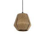 GLOBOSTAR® PULVIS 205-0083 Boho Κρεμαστό Φωτιστικό Οροφής με Ντουί 1 x E27 AC 220-240V IP20 - Μπεζ - M22 x Π22 x Υ22cm