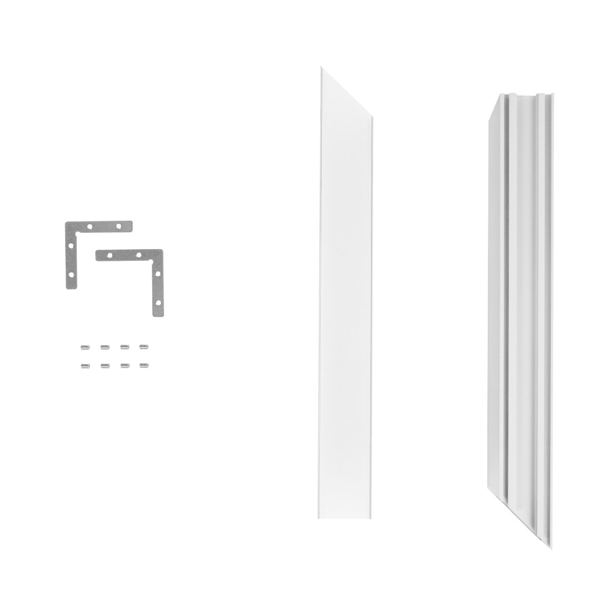 GLOBOSTAR® ALP-CORNER-SIDE90 LUMILINE 61766 Επιφανειακό / Κρεμαστό Προφίλ Αλουμινίου Γωνία με Λευκό Γαλακτερό Πατητό Κάλυμμα για Ταινίες LED IP20 - Λευκό Ματ - Μ30 x Π3.5 x Υ7cm - Image 8