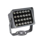 GLOBOSTAR® FLOODXENA 90130 Προβολέας Σποτ Wall Washer LED 24W 2880lm 10° AC 220-240V Αδιάβροχο IP65 Ψυχρό Λευκό 6000K - Bridgelux SMD Chip - Γκρι Ανθρακί - Μ18 x Π13.5 x Υ18cm - 3 Χρόνια Εγγύηση