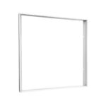 GloboStar® 60220 Πλαίσιο Στήριξης PVC Επιτοίχιας Τοποθέτησης για LED Panel 60x60cm - Λευκό