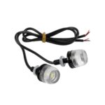 GLOBOSTAR® PLATELIGHT 81632 Φως Πινακίδας & DRL LED 3W/6W 270lm/540lm 120° DC 12V Αδιάβροχο IP65 Ψυχρό Λευκό 6000K - Μαύρο - Μ1.8 x Π3.8 x Υ1.8cm / Q0.5cm - Πακέτο 2 Τεμαχίων - 1 Χρόνο Εγγύηση