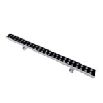 GLOBOSTAR® WASHERMOZA 90163 Μπάρα Φωτισμού Wall Washer LED 48W 4080lm 10-30° DC 24V Αδιάβροχο IP66 Πολύχρωμο RGB Dimmable - Bridgelux SMD Chip - Γκρι Ανθρακί - Μ100 x Π8.5 x Υ4cm - 3 Χρόνια Εγγύηση