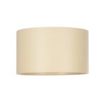 GloboStar® CILIO 203-0154 Μοντέρνο Φωτιστικό Οροφής Καπέλο Μονόφωτο 1 x E27 IP20 Μπεζ Ύφασμα - Μ38 x Π38 x Υ21cm