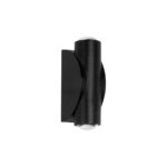 GLOBOSTAR® ARC 60679 Μοντέρνο Φωτιστικό Τοίχου - Απλίκα LED 4W 500lm 30° AC 220-240V Αδιάβροχο IP65 Θερμό Λευκό 2700K - CREE XPE Chip & TÜV SÜD Driver - Μαύρο Ματ - Μ3.5 x Π4.8 x Υ11.5cm - 5 Χρόνια Εγγύηση