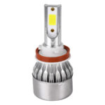 GloboStar® 82008 H16 C6 Line KIT Βασικού Φωτισμού Αυτοκινήτου & Φορτηγού 1st Generation Can-Bus Series LED CREE CXB COB 72W 7600lm DC 8-48V Αδιάβροχο IP65 Ψυχρό Λευκό 6000K