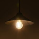 GloboStar® FONTE 203-0080 Μοντέρνο Κρεμαστό Φωτιστικό Καμπάνα Μονόφωτο 1 x E27 IP20 Μαύρο Πλαστικό - Μ25 x Π25 x Υ90cm - Image 2