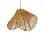 GLOBOSTAR® ELDA 205-0033 Boho Κρεμαστό Φωτιστικό Οροφής με Ντουί 1 x E27 AC 220-240V IP20 - Μπεζ - M68 x Π34 x Υ39cm