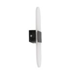 GLOBOSTAR® RARE 61337 Μοντέρνο Φωτιστικό Τοίχου - Απλίκα LED 5W 600lm 180° AC 220-240V IP20 Ρυθμιζόμενο Λευκό CCT με On/Off 2700K/4500K/6000K - Lumileds SMD Chip - Μαύρο Ματ - Μ10 x Π5 x Υ27.5cm - 3 Χρόνια Εγγύηση - Image 3