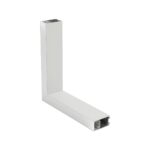 GLOBOSTAR® ALP-CORNER-SIDE90 LUMILINE 61766 Επιφανειακό / Κρεμαστό Προφίλ Αλουμινίου Γωνία με Λευκό Γαλακτερό Πατητό Κάλυμμα για Ταινίες LED IP20 - Λευκό Ματ - Μ30 x Π3.5 x Υ7cm