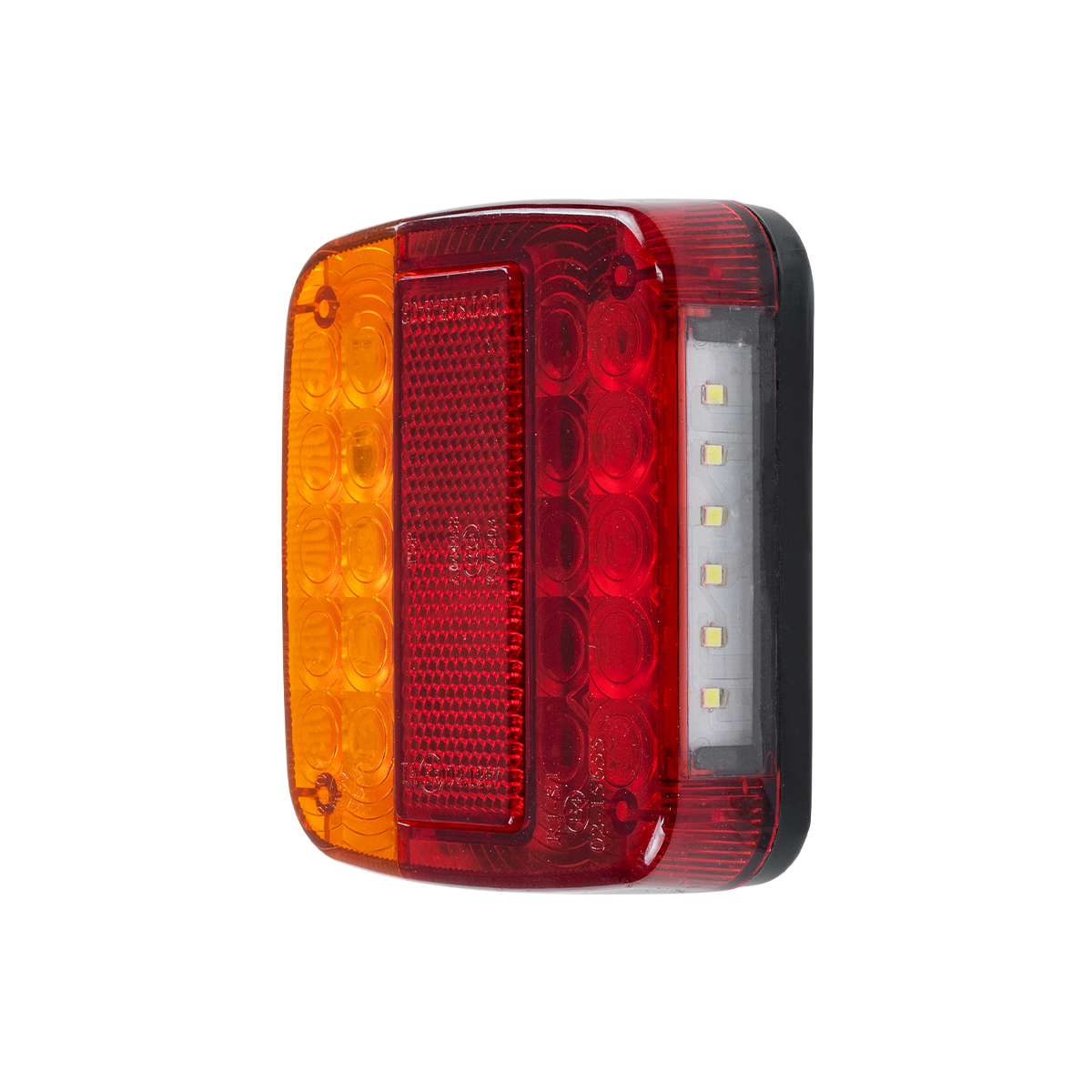 GloboStar® 79930 Ζευγάρι Universal Φανάρια για Τρέιλερ LED - DC 12V - Κόκκινο - Πορτοκαλί - Λευκό - Αδιάβροχα IP66 - Μ10.3 x Π10.3 x Υ3cm - 1 Χρόνο Εγγύηση - Image 3