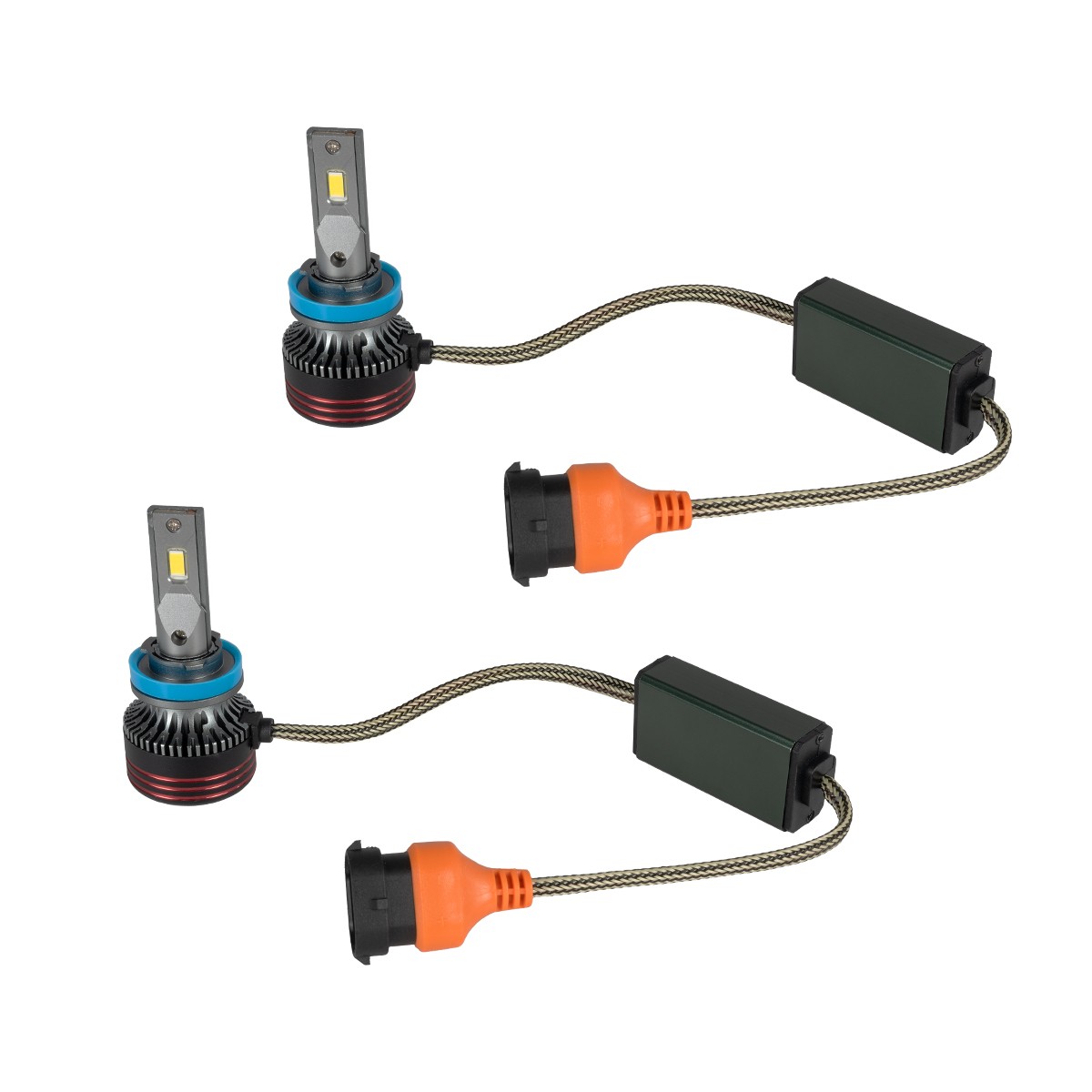 GloboStar® 82088 H16 HL Line KIT Βασικού Φωτισμού Αυτοκινήτου & Φορτηγού 3rd Generation Can-Bus Extreme Series LED CREE CXB COB 100W 24000lm DC 9-32V Αδιάβροχο IP67 Ψυχρό Λευκό 6000K - Image 5