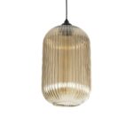GLOBOSTAR® MELONI 206-0020 Μοντέρνο Κρεμαστό Φωτιστικό Οροφής με Ντουί 1 x E27 AC 220-240V IP20 - Mελί - Μ20 x Π20 x Υ38cm