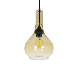 GLOBOSTAR® ΤΟΝΕ 206-0035 Μοντέρνο Κρεμαστό Φωτιστικό Οροφής με Ντουί 1 x E27 AC 220-240V IP20 - Mελί - Μ20 x Π20 x Υ36cm