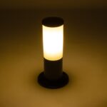 GloboStar® GARDENIO 203-0249 Μοντέρνο Επιδαπέδιο Φωτιστικό Μονόφωτο 1 x E27 IP44 Μαύρο Πλαστικό Σώμα - Μ15 x Π15 x Υ31cm - Image 2