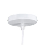 GloboStar® MAVERICK 00944 Μοντέρνο Κρεμαστό Φωτιστικό Μπάλα Μονόφωτο 1 x E27 IP20 Λευκό Μέταλλο με Λευκό Γυαλί - Μ15 x Π15 x Υ33cm - Image 7