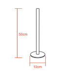 Μοντέρνο Minimal Επιτραπέζιο Μαύρο Φωτιστικό 50cm LED 8 Watt με Ασύρματο Χειριστήριο RF & Dimmer Ροζ GloboStar ALIEN Design GLOBO-50-7