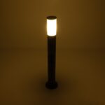 GloboStar® GARDENIO 203-0250 Μοντέρνο Επιδαπέδιο Φωτιστικό Μονόφωτο 1 x E27 IP44 Μαύρο Πλαστικό Σώμα - Μ15 x Π15 x Υ84cm - Image 2