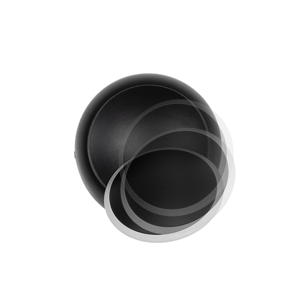 GLOBOSTAR® TSUKI 60675 Μοντέρνο Φωτιστικό Τοίχου - Απλίκα LED 5W 625lm 180° AC 220-240V Αδιάβροχο IP65 Θερμό Λευκό 2700K - Bridgelux COB Chip & TÜV SÜD Driver - Μαύρο Ματ - Μ14 x Π8.5 x Υ14cm - 5 Χρόνια Εγγύηση - Image 3