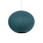 GLOBOSTAR® SOLEI 205-0010 Boho Κρεμαστό Φωτιστικό Οροφής με Ντουί 1 x E27 AC 220-240V IP20 - Τιρκουάζ - M40 x Π40 x Υ45cm