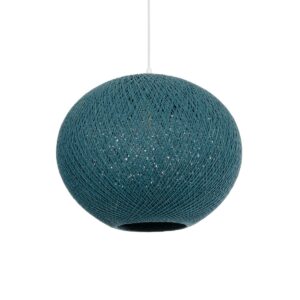 GLOBOSTAR® SOLEI 205-0010 Boho Κρεμαστό Φωτιστικό Οροφής με Ντουί 1 x E27 AC 220-240V IP20 - Τιρκουάζ - M40 x Π40 x Υ45cm