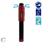 Φορητός Φακός PEN COB LED Κόκκινο Χρώμα GloboStar 07007 - Image 3