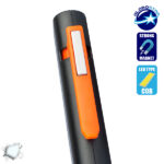 Mini Φορητός Φακός PEN COB LED Πορτοκαλί Χρώμα GloboStar 07011 - Image 2
