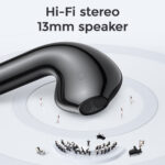GloboStar® 87055 JOYROOM Originals JR-T13 Bilateral TWS Earphones με Θήκη Φόρτισης True Wireless Bluetooth V5.0 Binaural Συμβατό με iOS & Android Μαύρο - Image 5