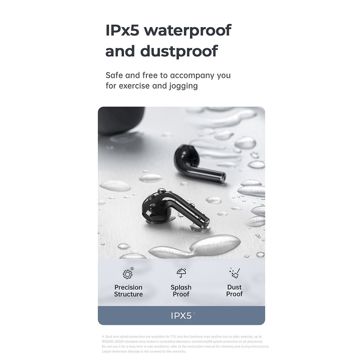 GloboStar® 87055 JOYROOM Originals JR-T13 Bilateral TWS Earphones με Θήκη Φόρτισης True Wireless Bluetooth V5.0 Binaural Συμβατό με iOS & Android Μαύρο - Image 23