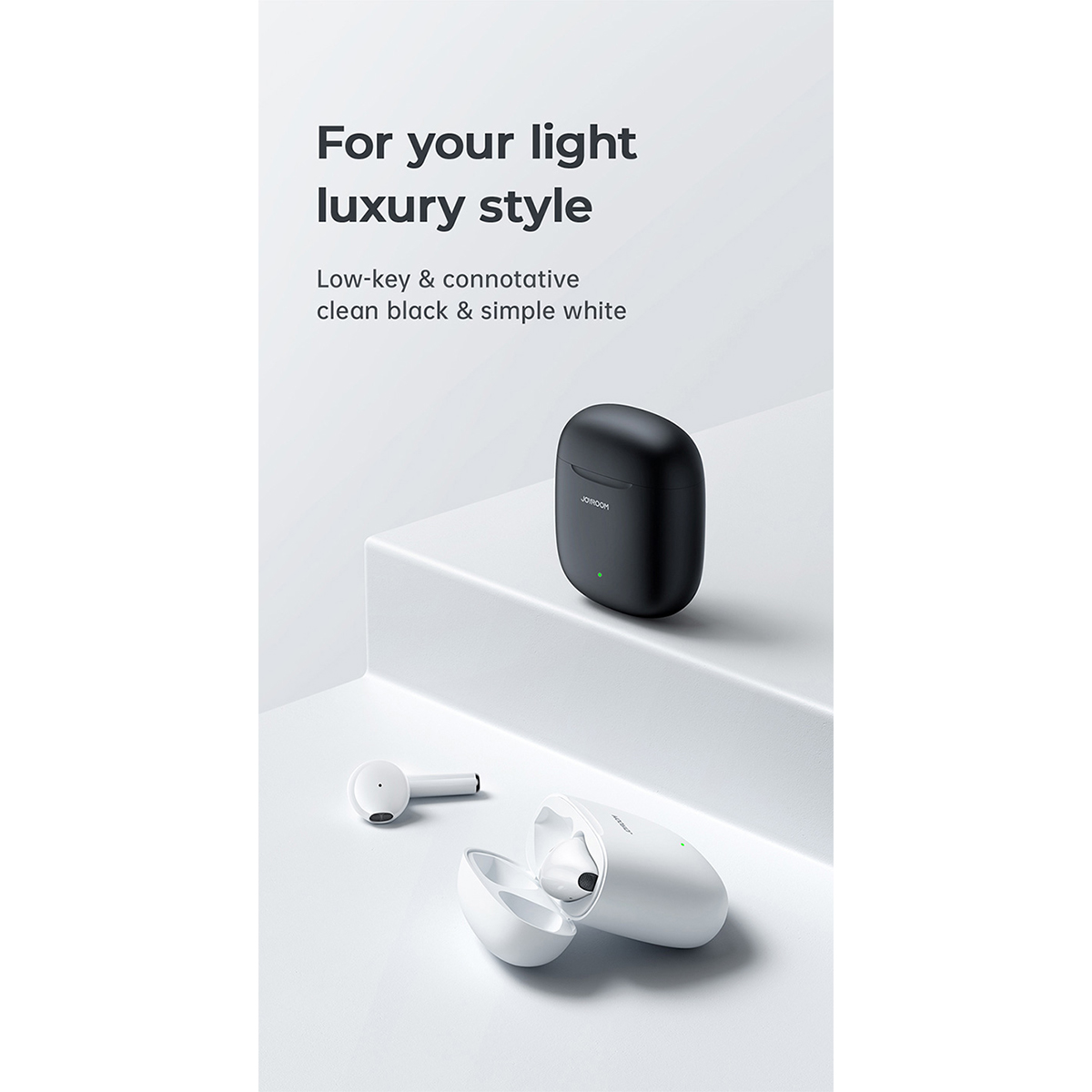 GloboStar® 87055 JOYROOM Originals JR-T13 Bilateral TWS Earphones με Θήκη Φόρτισης True Wireless Bluetooth V5.0 Binaural Συμβατό με iOS & Android Μαύρο - Image 24