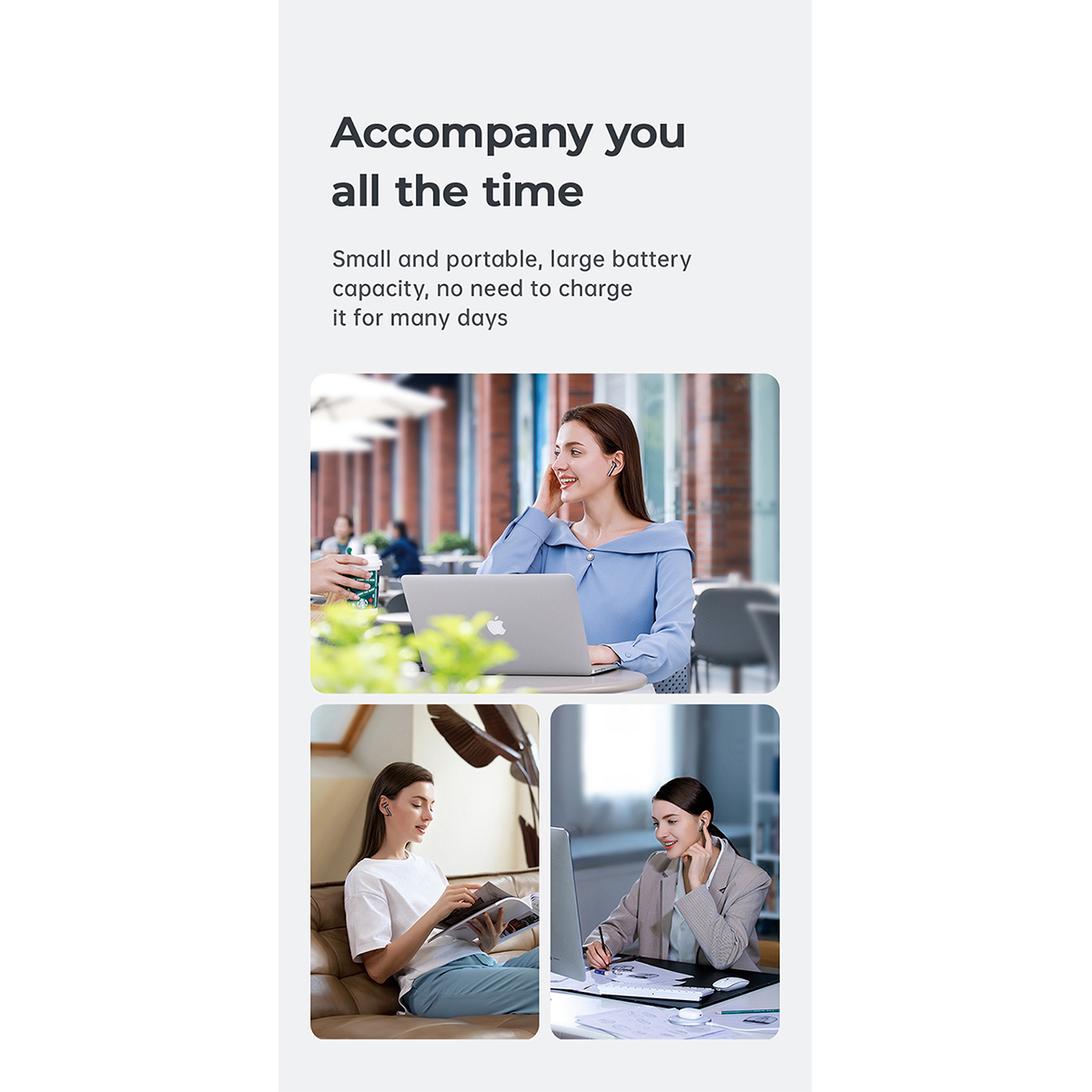 GloboStar® 87055 JOYROOM Originals JR-T13 Bilateral TWS Earphones με Θήκη Φόρτισης True Wireless Bluetooth V5.0 Binaural Συμβατό με iOS & Android Μαύρο - Image 25