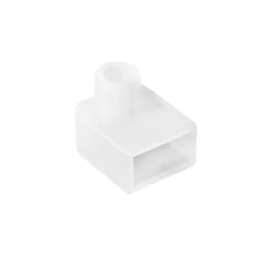 kelvo® NEONPRO KLV-101-0064 Γωνιακή Τάπα Σύνδεσης Τροφοδοσίας για Neon Flex LED Αδιάβροχο IP65 - Διάφανο - Μ1.4 x Π1.7 x Υ1.4cm