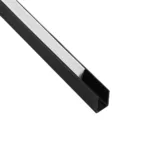kelvo® NEONPRO KLV-101-0066 Βάση Στήριξης για Neon Flex LED Αδιάβροχο IP65 - Μαύρο Ματ - Μ300 x Π0.8 x Υ1.3cm - Πακέτο 5 Τεμαχίων - Image 2