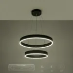 kelvo® VENOM KLV-101-0196-V2 Κρεμαστό Φωτιστικό Οροφής LED 75W 7500lm 120° AC 220-240V IP20 Ρυθμιζόμενο Λευκό CCT με Χειριστήριο από 2700K έως 6000K Dimmable - Lumileds SMD Chip - Μαύρο Ματ - Μ60 x Π60 x Υ40cm - 3 Χρόνια Εγγύηση - Image 14