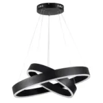 kelvo® VENOM KLV-101-0196-V2 Κρεμαστό Φωτιστικό Οροφής LED 75W 7500lm 120° AC 220-240V IP20 Ρυθμιζόμενο Λευκό CCT με Χειριστήριο από 2700K έως 6000K Dimmable - Lumileds SMD Chip - Μαύρο Ματ - Μ60 x Π60 x Υ40cm - 3 Χρόνια Εγγύηση - Image 2