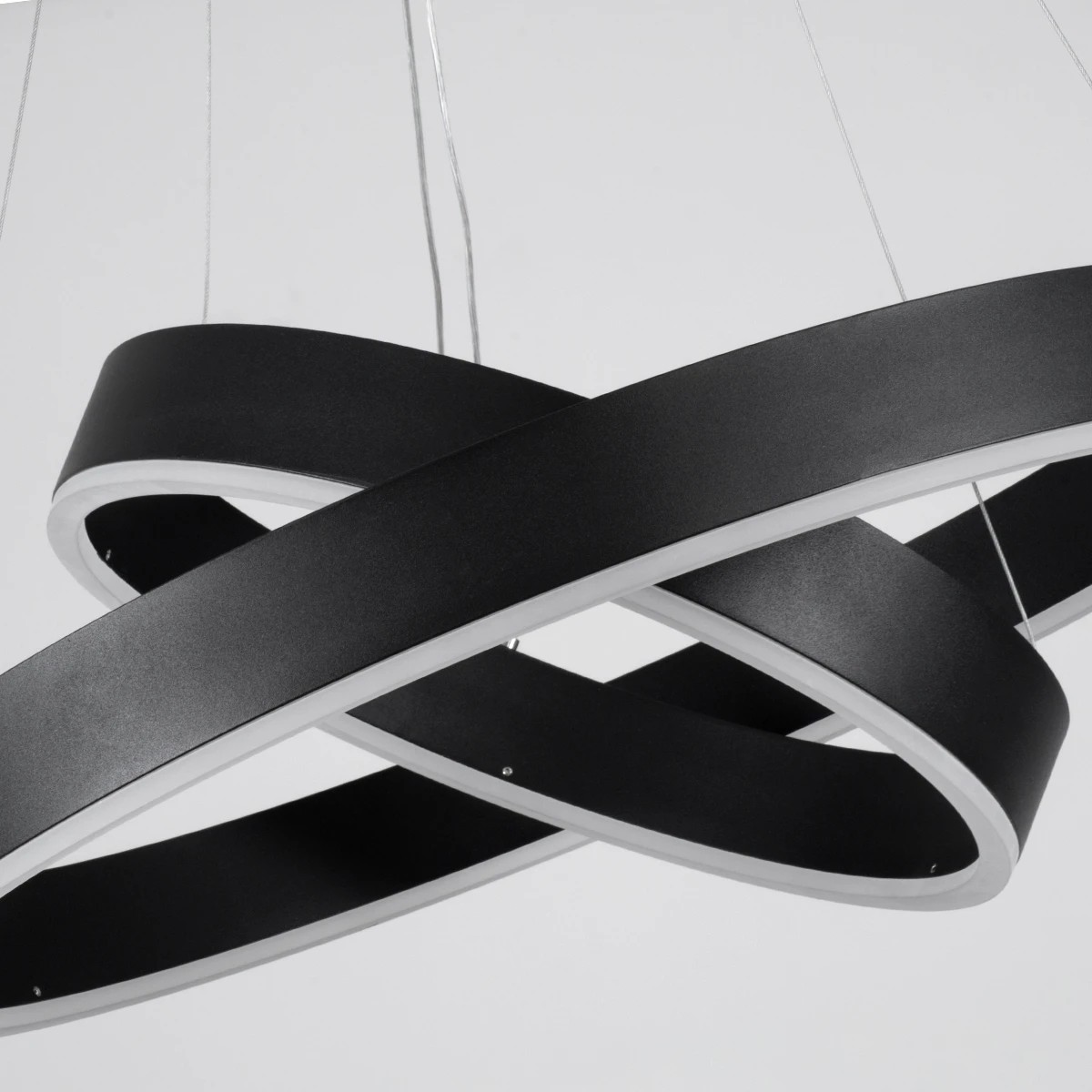 kelvo® VENOM KLV-101-0196-V2 Κρεμαστό Φωτιστικό Οροφής LED 75W 7500lm 120° AC 220-240V IP20 Ρυθμιζόμενο Λευκό CCT με Χειριστήριο από 2700K έως 6000K Dimmable - Lumileds SMD Chip - Μαύρο Ματ - Μ60 x Π60 x Υ40cm - 3 Χρόνια Εγγύηση - Image 3