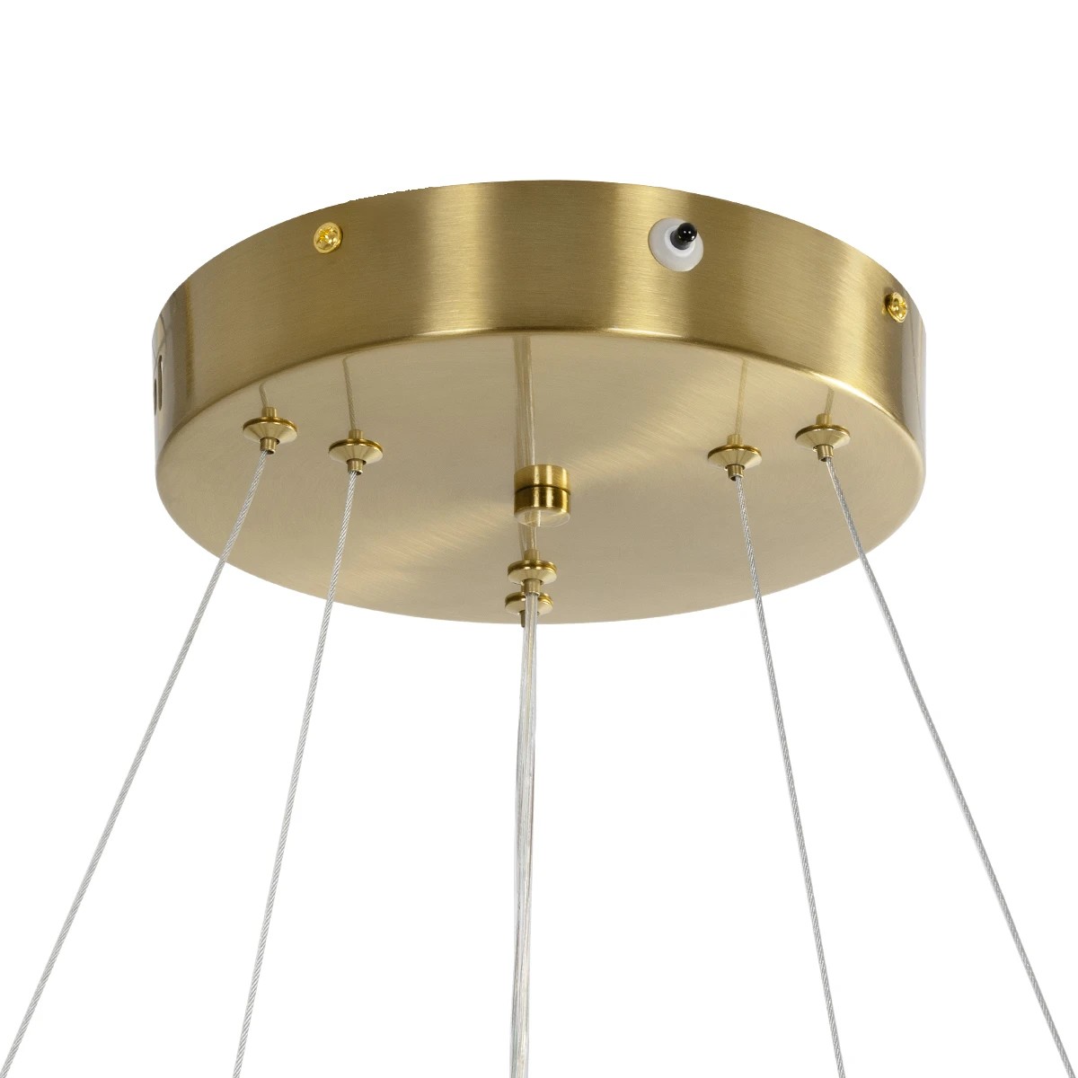 kelvo® VENOM KLV-101-0198-V2 Κρεμαστό Φωτιστικό Οροφής LED 75W 7500lm 120° AC 220-240V IP20 Ρυθμιζόμενο Λευκό CCT με Χειριστήριο από 2700K έως 6000K Dimmable - Lumileds SMD Chip - Χρυσό Πλατίνα - Μ60 x Π60 x Υ40cm - 3 Χρόνια Εγγύηση - Image 8