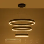 kelvo® VENOM KLV-101-0199-V2 Κρεμαστό Φωτιστικό Οροφής LED 120W 12000lm 120° AC 220-240V IP20 Ρυθμιζόμενο Λευκό CCT με Χειριστήριο από 2700K έως 6000K Dimmable - Lumileds SMD Chip - Μαύρο Ματ - Μ80 x Π80 x Υ80cm - 3 Χρόνια Εγγύηση - Image 12