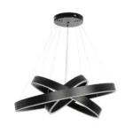 kelvo® VENOM KLV-101-0199-V2 Κρεμαστό Φωτιστικό Οροφής LED 120W 12000lm 120° AC 220-240V IP20 Ρυθμιζόμενο Λευκό CCT με Χειριστήριο από 2700K έως 6000K Dimmable - Lumileds SMD Chip - Μαύρο Ματ - Μ80 x Π80 x Υ80cm - 3 Χρόνια Εγγύηση - Image 2