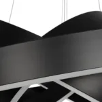 kelvo® VENOM KLV-101-0199-V2 Κρεμαστό Φωτιστικό Οροφής LED 120W 12000lm 120° AC 220-240V IP20 Ρυθμιζόμενο Λευκό CCT με Χειριστήριο από 2700K έως 6000K Dimmable - Lumileds SMD Chip - Μαύρο Ματ - Μ80 x Π80 x Υ80cm - 3 Χρόνια Εγγύηση - Image 3