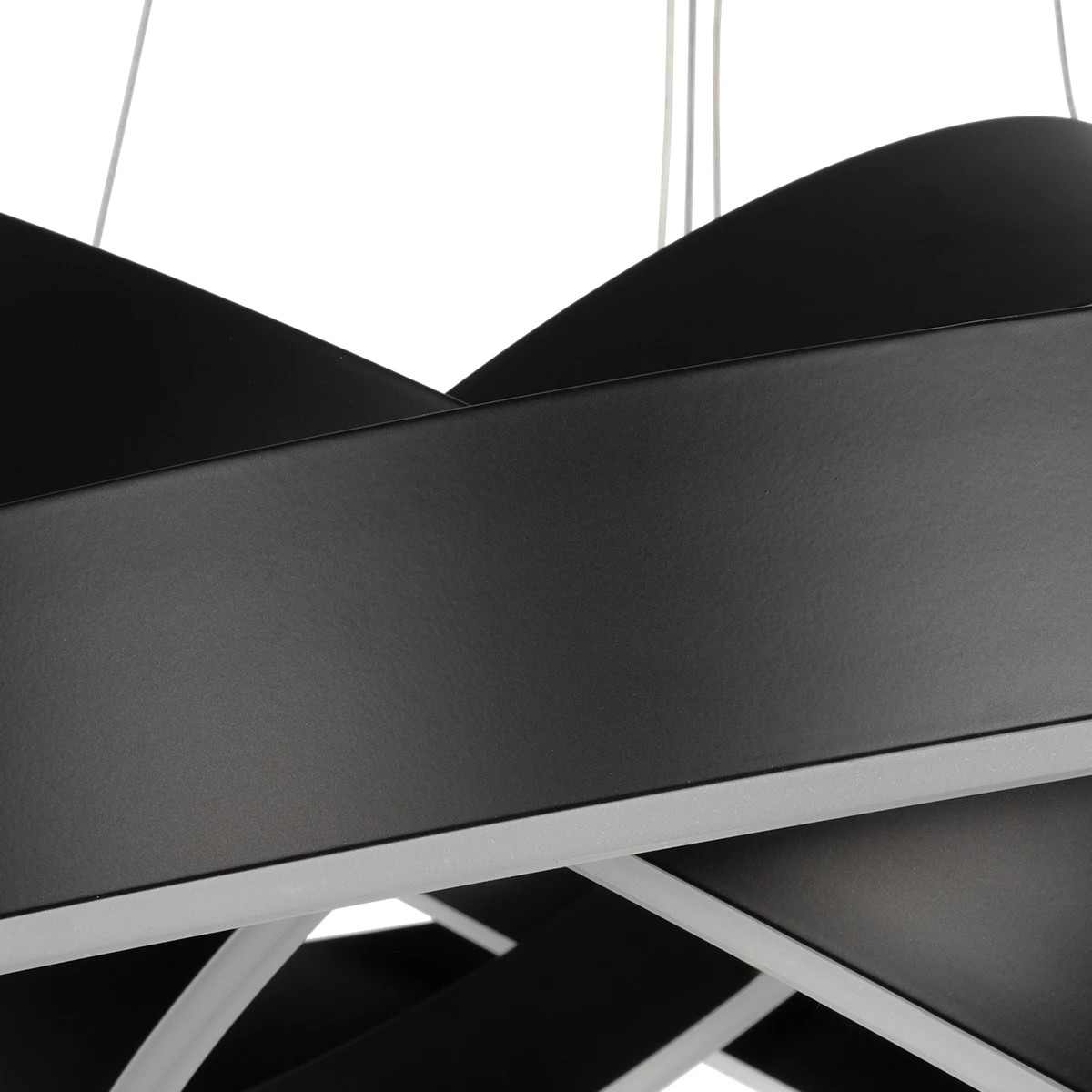 kelvo® VENOM KLV-101-0199-V2 Κρεμαστό Φωτιστικό Οροφής LED 120W 12000lm 120° AC 220-240V IP20 Ρυθμιζόμενο Λευκό CCT με Χειριστήριο από 2700K έως 6000K Dimmable - Lumileds SMD Chip - Μαύρο Ματ - Μ80 x Π80 x Υ80cm - 3 Χρόνια Εγγύηση - Image 3